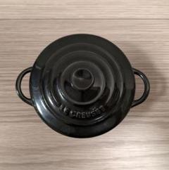 くろっちょ　新品【廃盤】ルクルーゼ　ハート　ミニココット　マットブラック 2083954_0.jpg