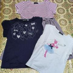 BeBe キッズ Tシャツ 2枚ワンピースセット