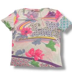 新品 袋付き LEONARD FUCHSIA 半袖 総柄 花柄 カットソー 42 新品 袋付き LEONARD FUCHSIA 半袖 総柄 花柄 カットソー 42