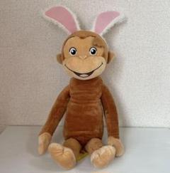 ✩未使用タグ付き✩おさるのジョージ　うさみみ付きぬいぐるみ