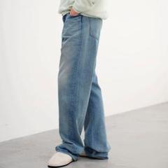 25S/S オーラリー セルビッチ ライトデニム ワイドパンツ 4のサムネイル