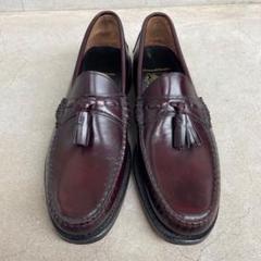 【未使用級】JOHNSTON&MURPHY タッセルローファー（8）USA製　黒 未使用級】JOHNSTON&MURPHY タッセルローファー（8）USA製 黒