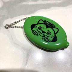マンウィズ DJサンタモニカ鰐乗り刺繍カーディガンM黄緑クロコダイル鰐クロコ緑 マンウィズ DJサンタモニカ鰐乗り刺繍カーディガンM黄緑