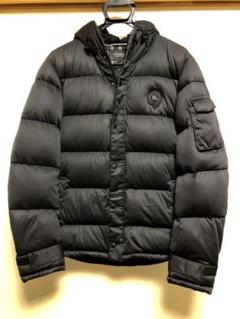 ★BURBERRYバーバリーブラックレーベルフード付ストレッチダウンジャケットL