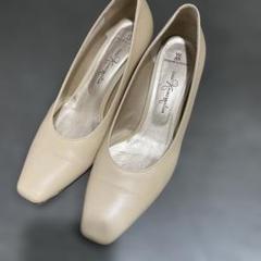 カネマツ 白 レース フラットパンプス 23.5 美品 - メルカリ