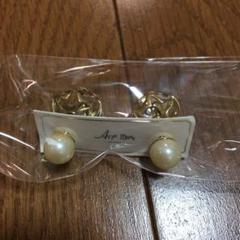 ゴールド&パールピアス