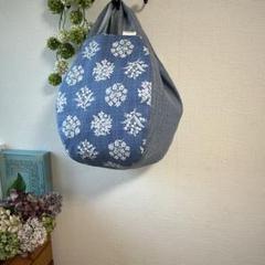 ハンドメイド ❁⃘ フローラルステッチ *ob* ❁⃘ バルーンバッグ