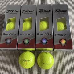 タイトリストPro V1x ゴルフボール イエロー 12個