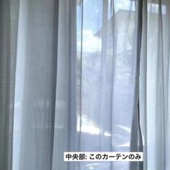 新品カーテン　100×198㌢丈　ホワイト　無地　レース生地　２枚入
