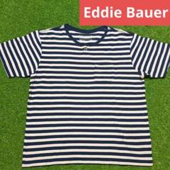 Eddie Bauer ボーダーシャツ　ボタンダウン　ポロシャツ