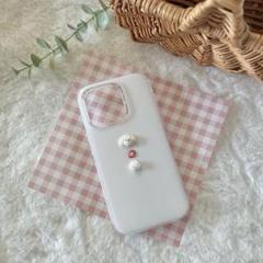 トイプードルといちご、ホイップのiPhone14Proケース