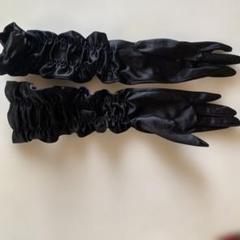 【関税込み】ALAIA ブラック ロンググローブ アライア ALAIA 手袋 ロング グローブ レザー ブラックの通販 by