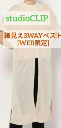 studioCLIP 細見え3WAYベスト【WEB限定】スタディオクリップのサムネイル