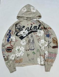 SAINT TEARS ニット L DENIM TEARS x SAINT Mxxxxxx COTTON WRTETH Fur Coat _