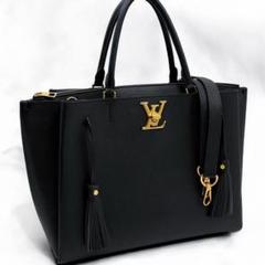 【極美品】ルイヴィトン ロックミート トート ショルダーバッグ 2WAY 黒のサムネイル