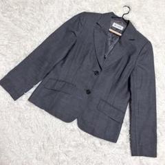 SCAPA✨良品　ジャケット　毛　シルク　フォーマル　グレー　（42）