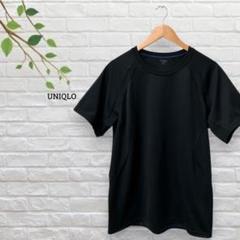 ユニクロ　UNIQLO　Tシャツ　黒　メンズ　半袖　ランニング　ルームウェア