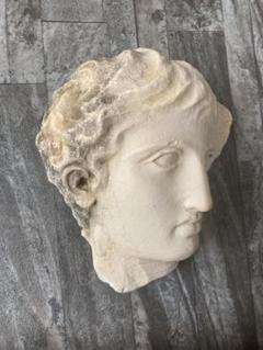 美人画石膏像 八角形額縁 カットガラス ハンドメイド 美人画石膏像 八角形額縁 カットガラス ハンドメイド
