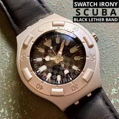 SWATCH (スウォッチ) 【 IRONY SCUBA 】黒革ベルトモデル