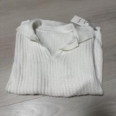 GRL スキッパーポロニットトップス