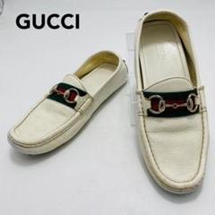 GUCCI ドライビングシューズ 37 シェリー /ホースビット