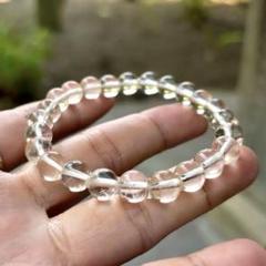 【一点物】山梨乙女鉱山産水晶 かっこみ水晶ブレスレット 一点物】山梨乙女鉱山産水晶 かっこみ水晶ブレスレット - メルカリ