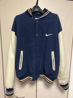 NIKE 90s スタジャン COWBOYS 袖レザー✖︎ウール XXL 希少 NIKE 90s カレッジ スタジャン ウール ✖︎ レザー XL
