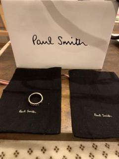 美品　Paul Smith 925 ロゴ　ツートーン　バンドリング　17号 美品Paul Smith 925 ロゴツートーンバンドリング17号