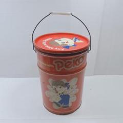 収納缶　ペコちゃんスツール　ペール缶　おもちゃ箱 Amazon.co.jp: ペコちゃん ミルキー発売60周年記念スツール缶型