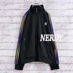 美品　美品　NERDY ノルディ ジャージ　黒　緑　メンズL NERDY ノルディ ジャージ 黒 緑 メンズS T2221 - メルカリ