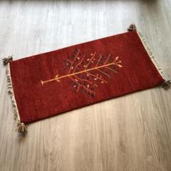 新品 高級手結び絨毯 GABBEH ギャッベ ラグ 60×120cm No100