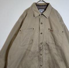 【carhartt カーハート】裏地チェック ワークシャツジャケット　ダック地 カーハート Carhartt 裏地チェックダック地ワークシャツ