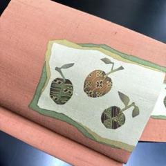 3-53 名古屋帯 九寸 美品 正絹 着物 名古屋仕立て