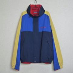 NAUTICA　ノーティカ　ナイロンジャケット　リバーシブル　赤＆マルチ　2XL