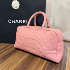 CHANEL 2003年頃製 キャビアスキンCCマークミニボストンバッグ