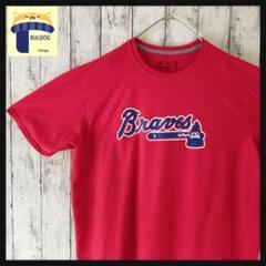 アメリカ古着　半袖Tシャツ　RUSSELL　XL　ATL Braves斧　レッド