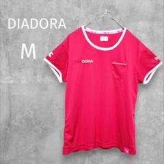 DIADORA☆ディアドラ☆半袖Tシャツ【M】レッド☆赤☆スポーツ☆トップス☆