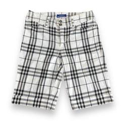 Burberry BLUE LABEL ノバチェック ハーフパンツ 金ボタン