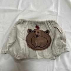 クマ刺繍 ベビーボトムス 70-90cm