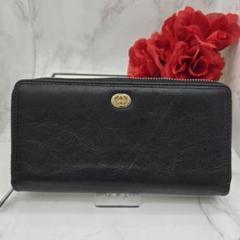 【極美品】 GUCCI グッチ シワ加工 長財布 財布 GG マリーナ
