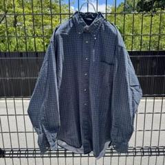 90s NAUTICA ノーチカ 総柄ボタンダウンシャツ ビッグシルエット
