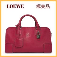 ロエベ LOEWE★ アマソナ28 レッド　赤 LOEWE 【値下げ】LOEWE アマソナ28 クロコダイルハンドバッグ