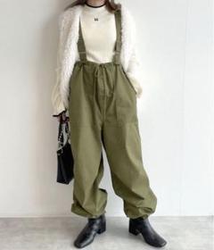 w closet サスペンダー付きカーゴパンツ パラシュート - メルカリ