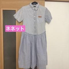 Ne-net チェック半袖ワンピース ネネット