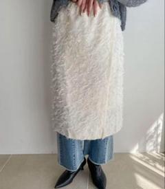 ローリーズファーム　ジャガードラップスカート　美品のサムネイル