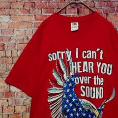 フルーツオブザルーム　白頭鷲　半袖Tシャツ　コットン 100%　M