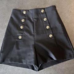 ZARA｜Z1975 ゴールド装飾付きベルトショートパンツ 06164151407-p.jpg?ts=