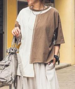 ニコアンド Misayo アメカジリメイクTシャツ グレー 新品未使用 完売品 ニコアンド［be with M］MisayoアメカジリメイクTシャツグレー美