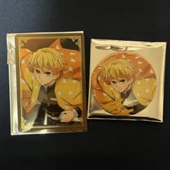 鬼滅の刃　無限城編　箔押しカード　缶バッジ　善逸