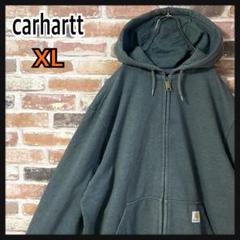 《人気》carhartt カーハート　フルジップパーカー　グレー　XL
